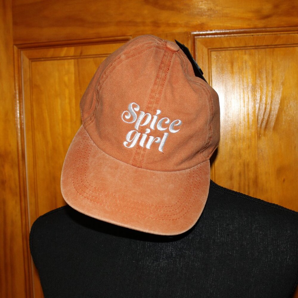 Canvas Burnt Orange Ball Cap - Spice Girl
